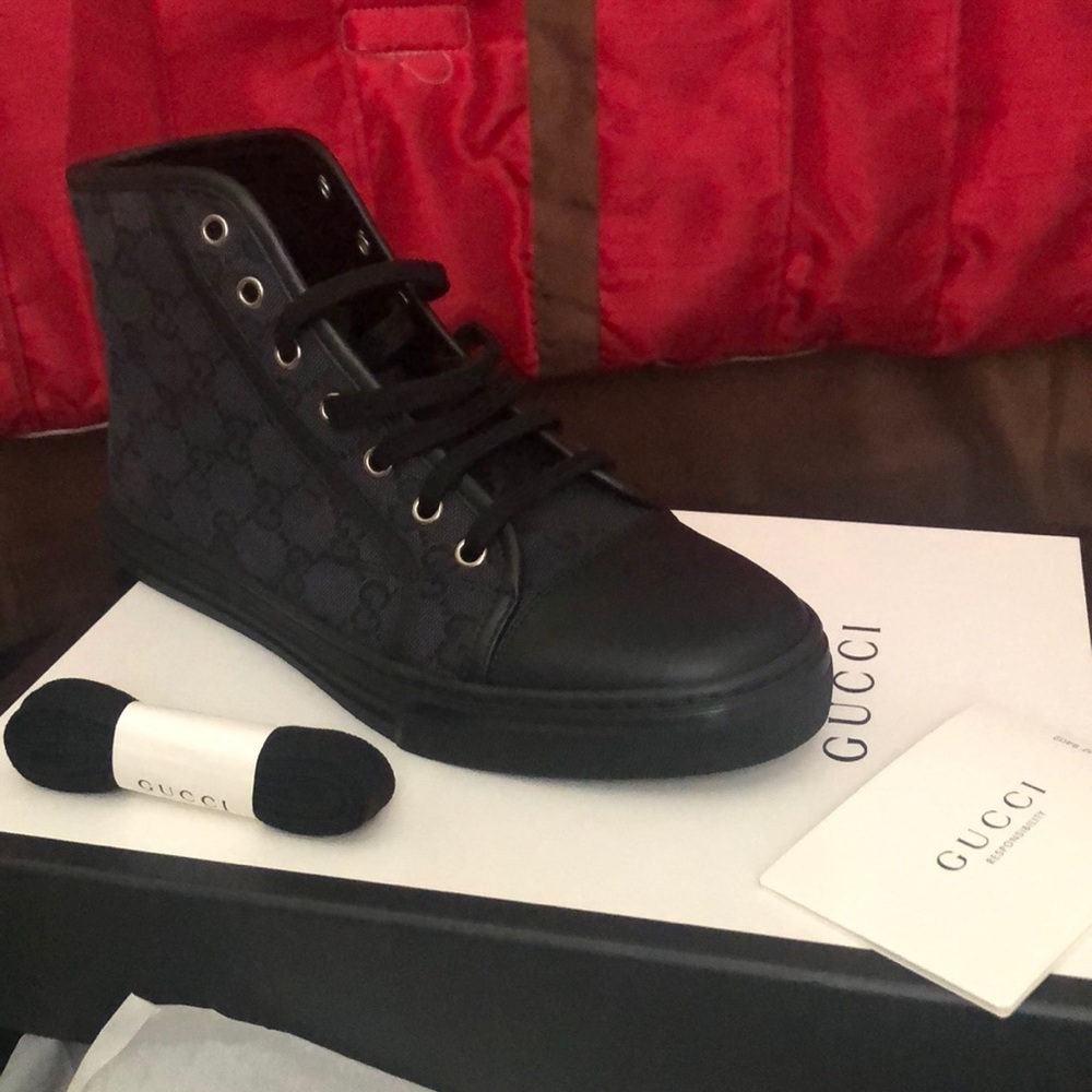 Authentic GUCCI - T.Original GG Women High Top NWT